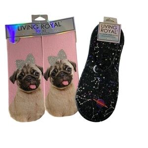 NWT Women’s / Girls Living Royal No Show Liner Socks (2 pair)